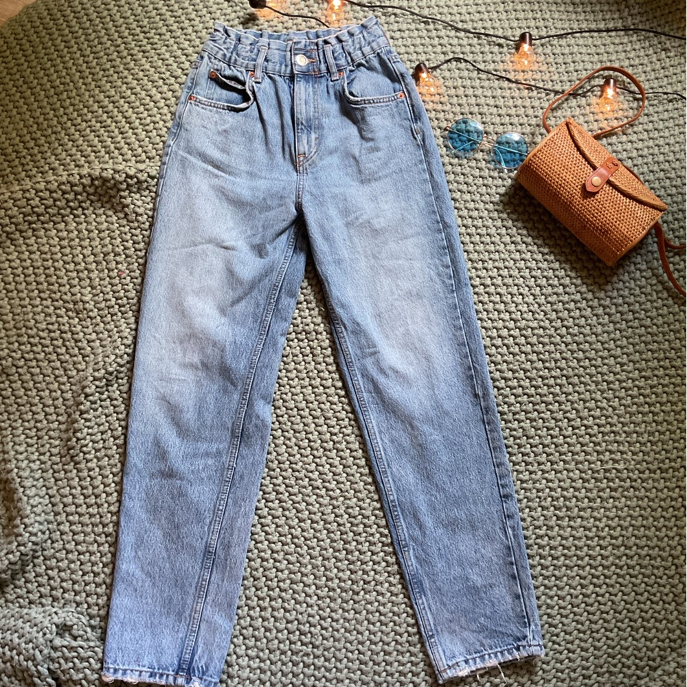Paper bag Mom jeans